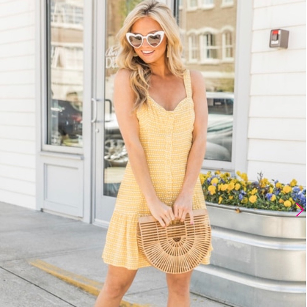 Find Your Sunshine Yellow PinkLily Dress